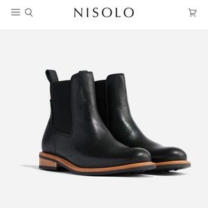 Nisolo black chelsea boots